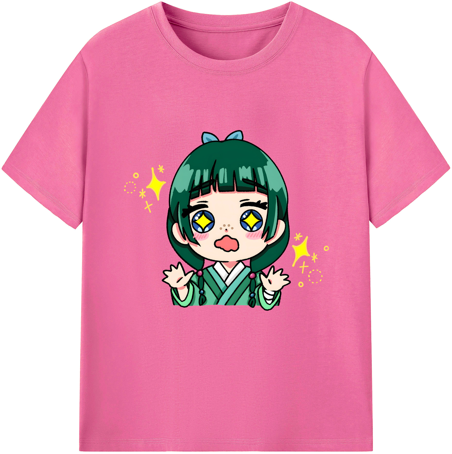 （画像用） 薬屋のひとりごと The Apothecary Diaries レディースカジュアルプリントTシャツ（綿100％）